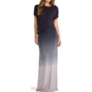 ✨ YOUNG FABULOUS & BROKE Navy to Gray Ombré Maxi Dress Size M